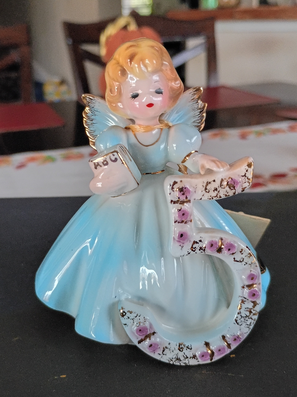 1960s Vintage Josef Originals 5th Birthday Angel Figurine